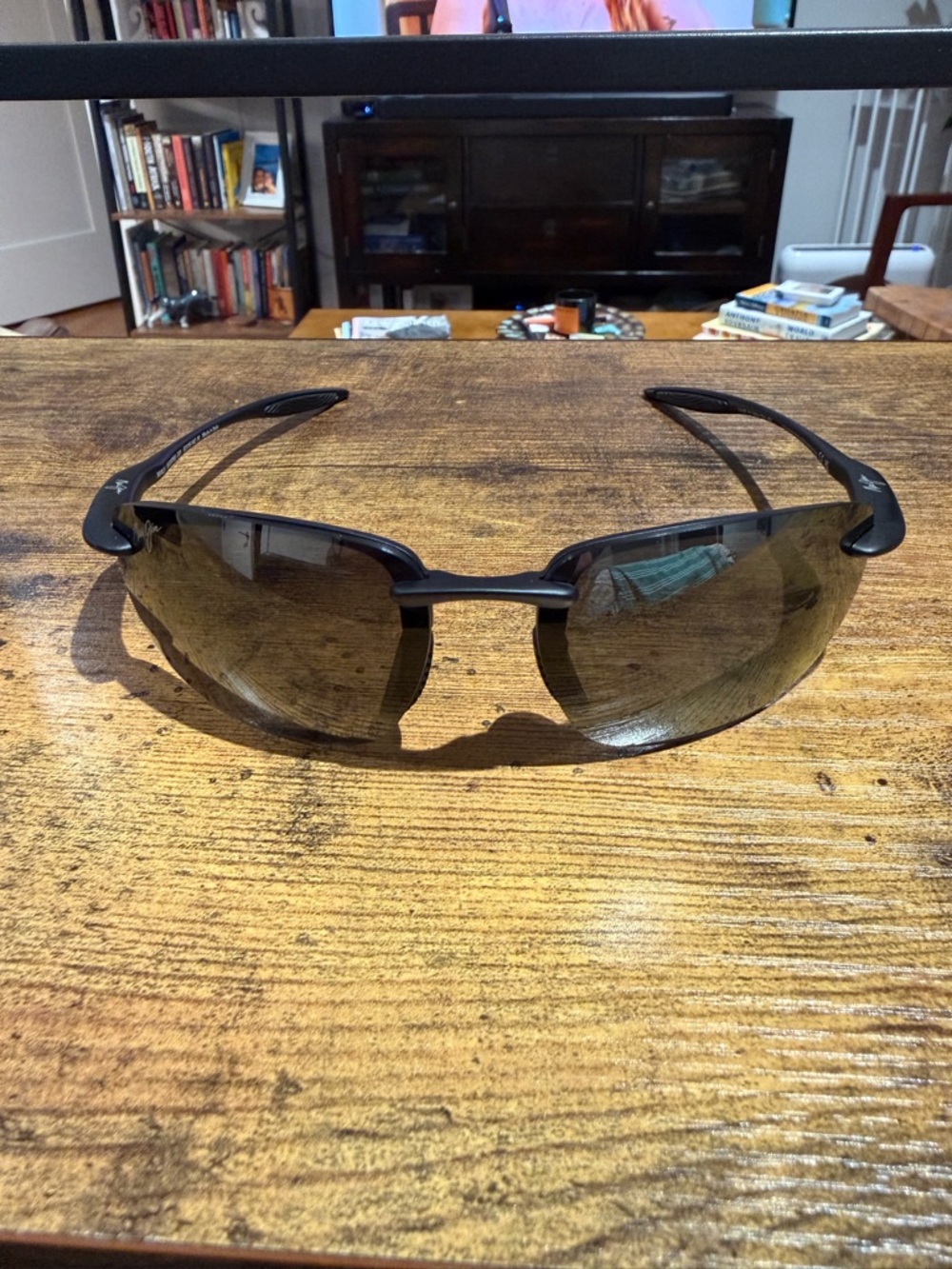 Maui Jim Ho’okipa Ultra Black Frame Neutral Gray Polarized Lenses Sunglasses